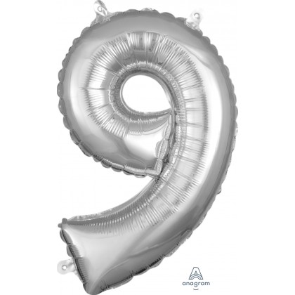 L16 16" (SILVER) Mini Foil Number 9